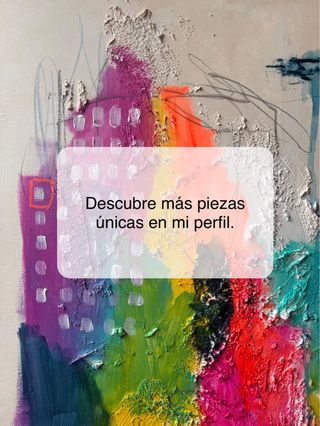 Cuadro GRANDE abstracto, mucha personalidad 100x70