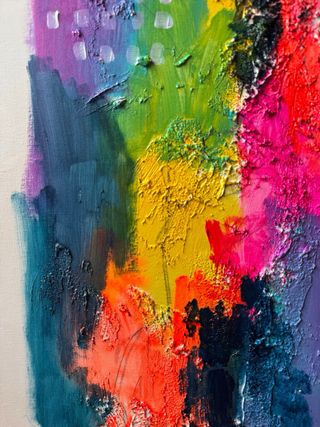 Cuadro GRANDE abstracto, mucha personalidad 100x70