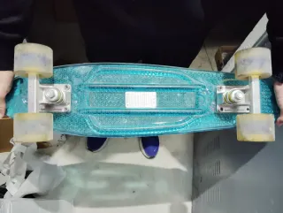 Skate Land Surfer Azul Transparente