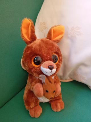 Peluche TY Kipper Canguro con Bebe
