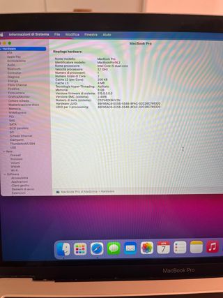 MacBook Pro 2020 Argento