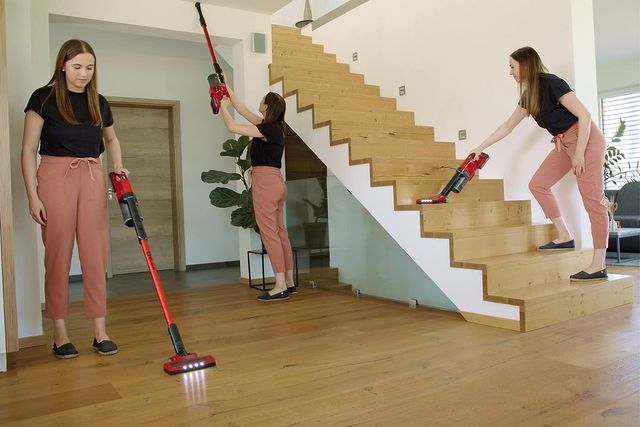 Aspirador de mango Einhell rojo
