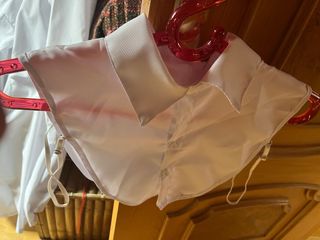 Cuello falso blanco para camiseta/jersey NUEVO