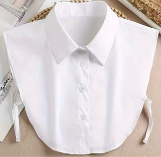 Cuello falso blanco para camiseta/jersey NUEVO