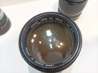 Lote 3 Lentes con hongos Canon FD y Tokina