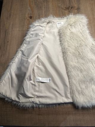 Chaleco pelo blanco Brownie Talla M