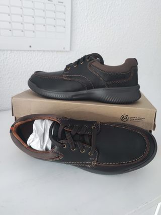 Zapatos Clarks Hombre Piel Marrón Talla 41.5