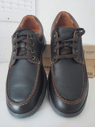 Zapatos Clarks Hombre Piel Marrón Talla 41.5