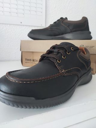 Zapatos Clarks Hombre Piel Marrón Talla 41.5