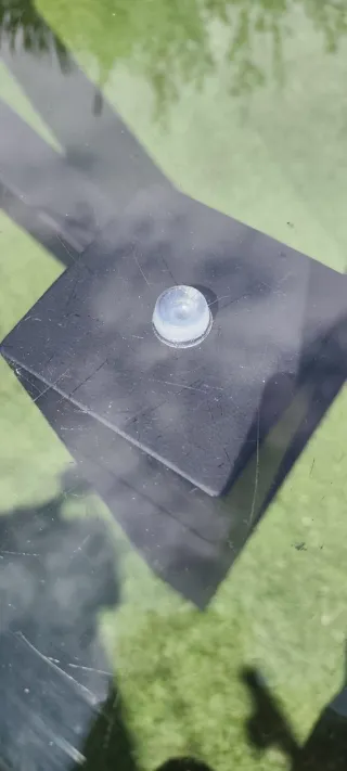 Mesas de forja y cristal como nuevas