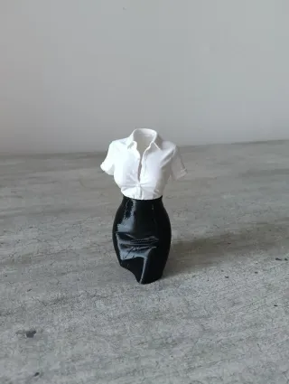 Ornamento scrivania bianco e nero