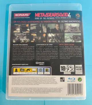 Metal Gear Solid 4 PS3 PAL España