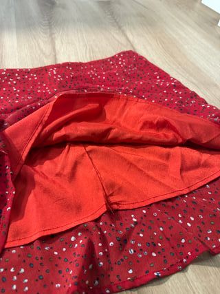 Minifalda roja lunares Gala Black Talla M