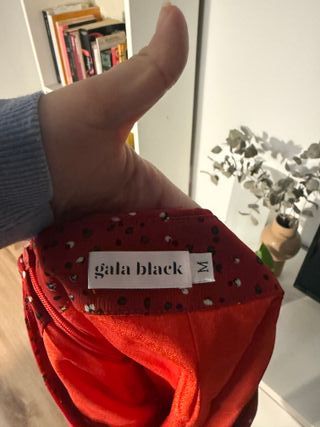 Minifalda roja lunares Gala Black Talla M