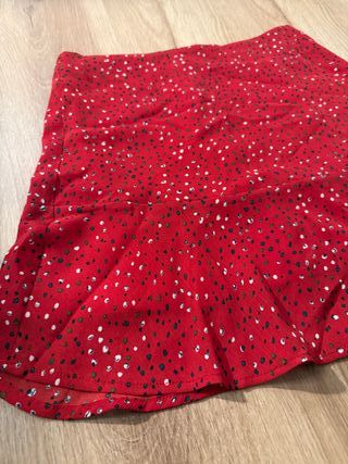 Minifalda roja lunares Gala Black Talla M