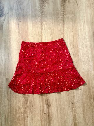 Minifalda roja lunares Gala Black Talla M