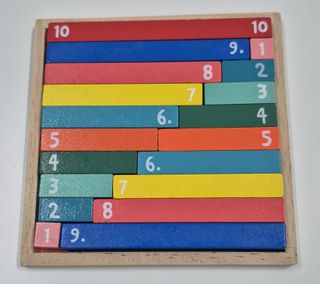 Puzzle infantil de madera con números