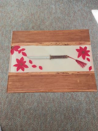 Mesa Artesanal Japonesa Madera y Epoxy
