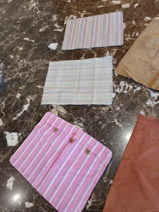 7 Fundas de Cojín de Tela