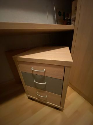 Conjunto Cama, Armario y Escritorio
