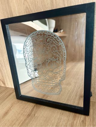 Cuadro Espejo Catrina LED 27,5x30x3 cm