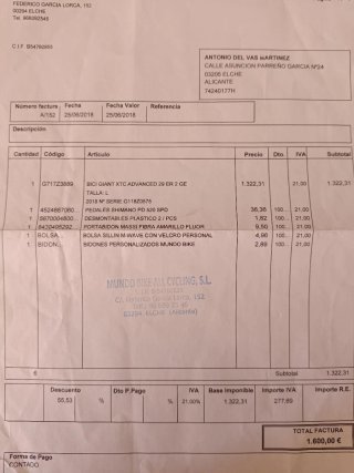 Giant XTC 29 Talla L