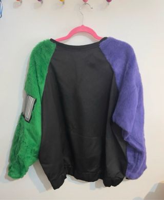 Sudadera oversize Joker mangas pelo