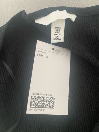 Vestido H&M negro cruzado