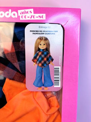 Nancy Moda 60-70-80 Poncho Cuadros Pantalón