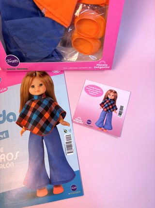 Nancy Moda 60-70-80 Poncho Cuadros Pantalón