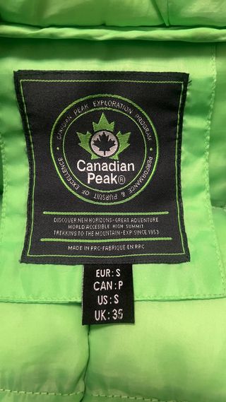 Chaqueta Canadian Peak Negra y Verde Hombre