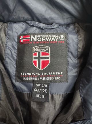 Chaqueta Geographical Norway azul acolchada