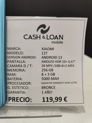 Xiaomi 12T 256GB Azul