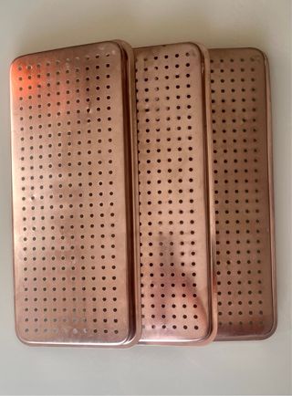 Autoclave bandejas de acero inoxidable