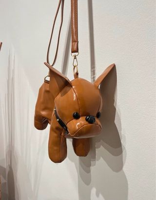 Bolso divertido perro marrón