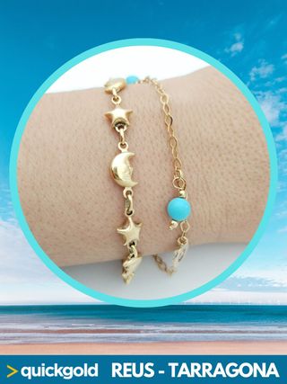 PULSERAS-CADENAS-ANILLOS-COLGANTES ORO 18K