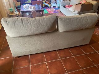 Sofá de 2 plazas beige