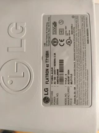 Monitor CRT LG FLATRON T710BH Gris/Blanco