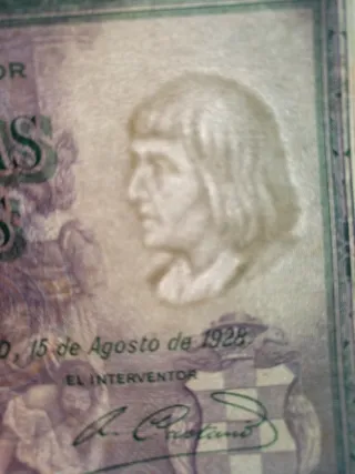 500 Pesetas de 1928 Época de Alfonso XIII.