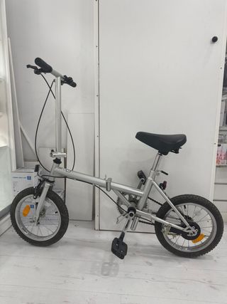 Bicicleta plegable Plata