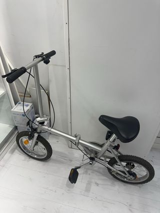 Bicicleta plegable Plata