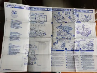 Tiger Cat Gi Joe + instrucciones, figuras y fichas