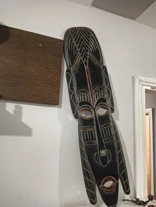 Máscaras de madera decorativas