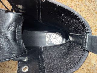 Botines cuero y animal print nuevos