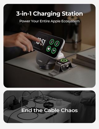 Cargador Magsafe 3 en 1 Qi2 iPhone