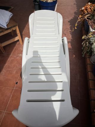 6 Tumbonas de Piscina Blancas