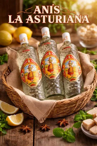 3 Bottiglie Vuote Anis de la Asturiana