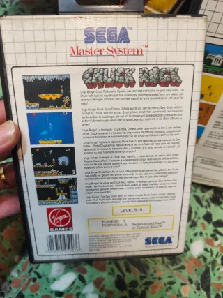 2 Juegos Sega Master System: Mercs + Chuck Rock
