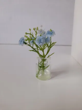 fiori azzurri Barbie shabby chic