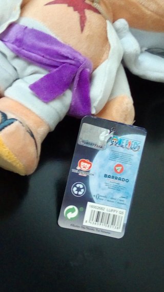 Peluche Rufy Gear - One Piece 34cm nuovo